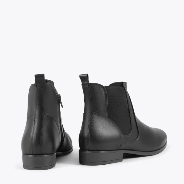 nouveau produit MiMaO ShopOnline BRIGHTON – Bottines Plates Pour Femme NOIR 4