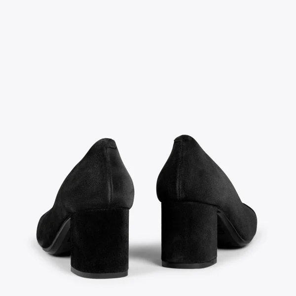 MiMaO ShopOnline EMMA – Chaussures à Talon à Bout Carré NOIR marque pas cher en ligne 4