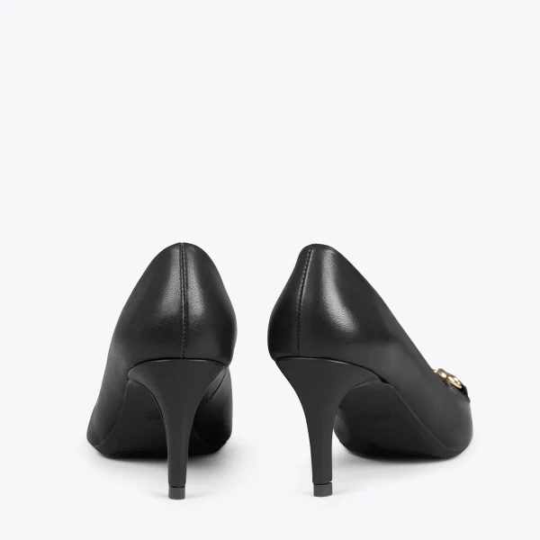 soldes de Noël MiMaO ShopOnline ÉLÉGANCE- Stiletto Avec Ornement Métallisé NOIR 4