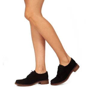 MiMaO ShopOnline OXFORD- Chaussures Oxford à Lacets Pour Femme NOIR SOLDES TOUT À 22