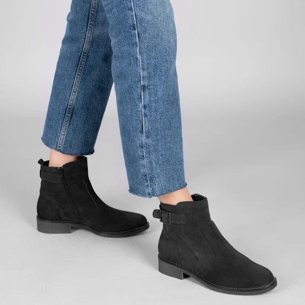 MiMaO ShopOnline BIKER – Bottines Plates Avec Boucle NOIR soldes de Noël 7