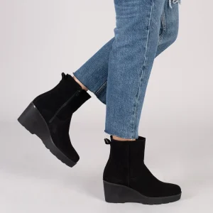 magasin pas cher MiMaO ShopOnline JEANS – Bottines Mi-mollet Avec Plateforme NOIR 19