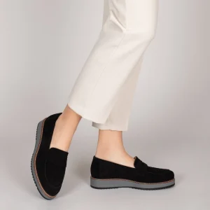 design à la mode MiMaO ShopOnline CASUAL – Mocassins Pour Femmes Avec Plateforme NOIR 19