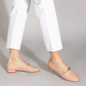 MiMaO ShopOnline CHAIN – Mocassins élégants Pour Femmes NUDE Meilleur Prix 19