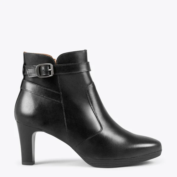 Retour Facile et Gratuit MiMaO ShopOnline MILAN – Bottines à Talon Et Bracelet Décoratif NOIR 1