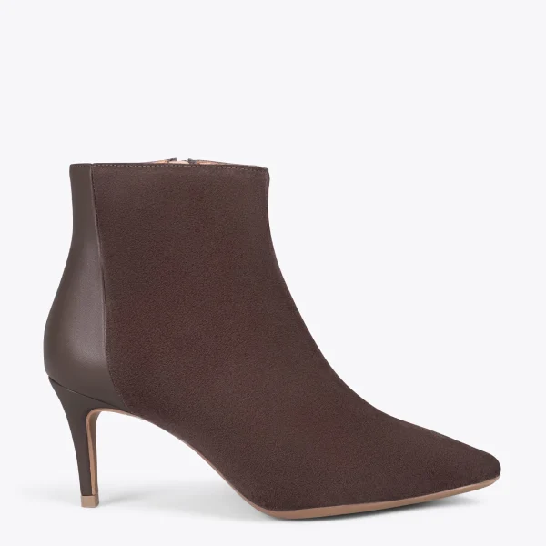 MiMaO ShopOnline NIGHT – Bottines élégantes Talon Fin MARRON en ligne officielle 1