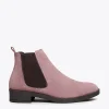 MiMaO ShopOnline CHELSEA – Bottines Plates Pour Femme ROSE SOLDES TOUT À 23