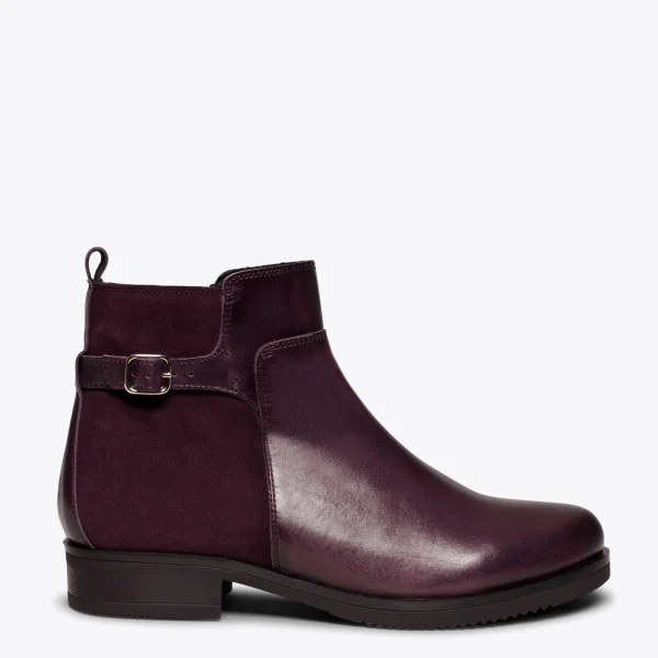 MiMaO ShopOnline DUO – Bottines Plates VIN Avec Cuir Combiné boutique 1