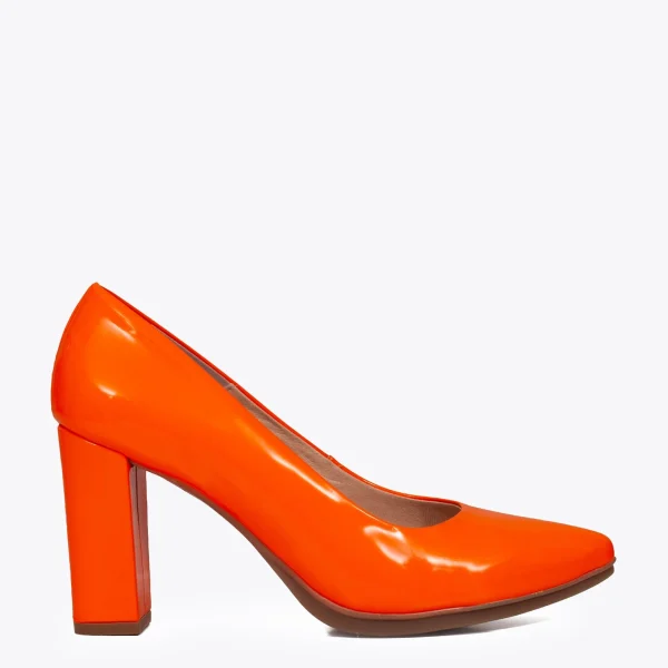 Paris MiMaO ShopOnline URBAN NÉON – Chaussure à Talon ORANGE FLUO 1