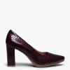 MiMaO ShopOnline URBAN SAUVAGE – Escarpins BORDEAUX Avec Imprimé Serpent Livraison internationale 25