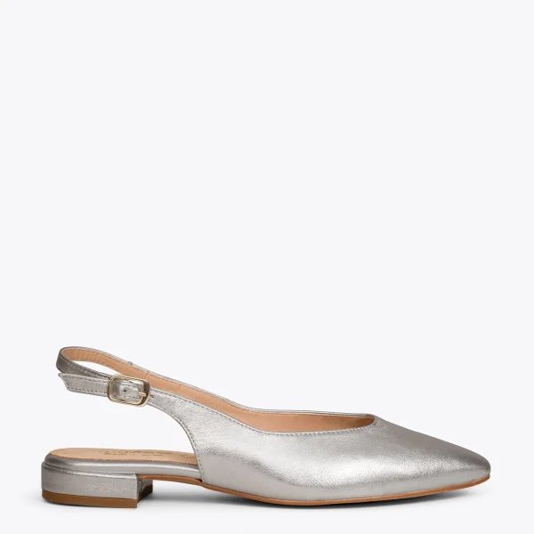 MiMaO ShopOnline BRUNCH – Chaussures Sans Talon Pour Femmes ARGENTÉ magasin france 1