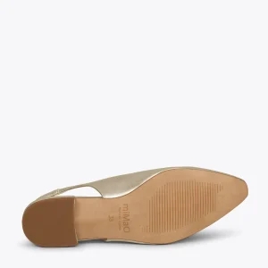 ﻿soldes MiMaO ShopOnline BRUNCH – Chaussures Sans Talon Pour Femmes DORÉ 17