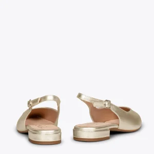 ﻿soldes MiMaO ShopOnline BRUNCH – Chaussures Sans Talon Pour Femmes DORÉ 13