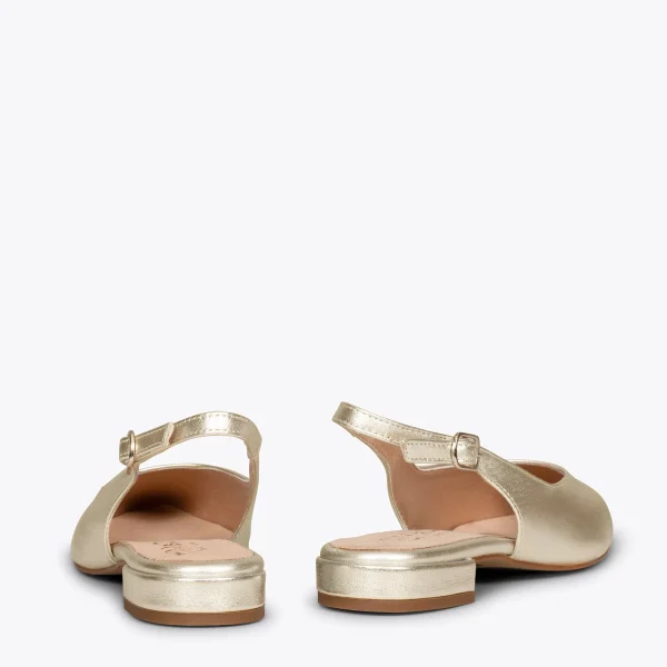 ﻿soldes MiMaO ShopOnline BRUNCH – Chaussures Sans Talon Pour Femmes DORÉ 4