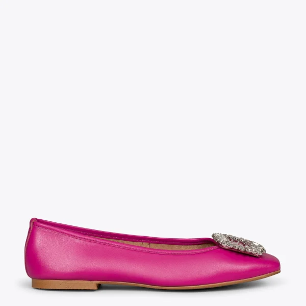 REMISE MiMaO ShopOnline BIJOU – Chaussures Plates Avec Broche FUCHSIA 1