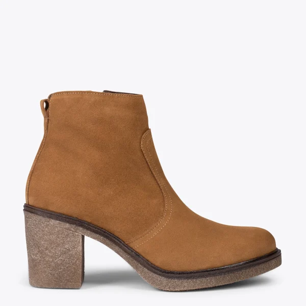 vente à bas prix MiMaO ShopOnline KANSAS – Bottines Country En Cuir CAMEL 1