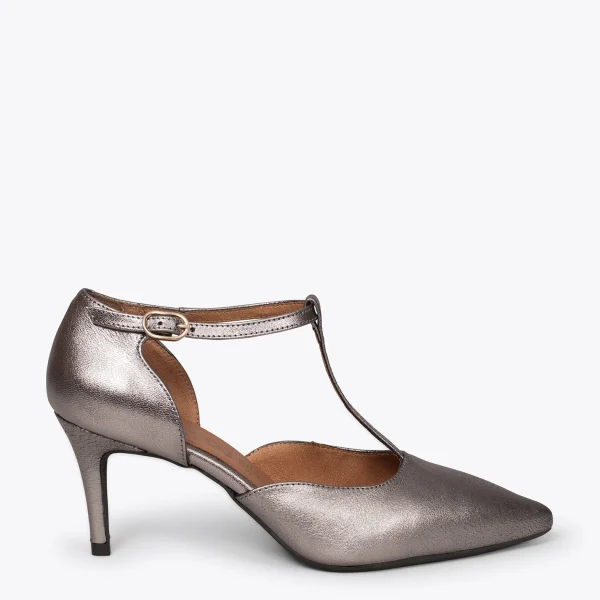 soldes luxe MiMaO ShopOnline COCKTAIL – Chaussures De Soirée En Métallisées ARGENTÉ Avec Talon Aiguille 1