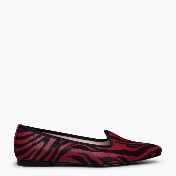 à prix réduits MiMaO ShopOnline SLIPPER ZÈBRE – Slipper Animal Print ROUGE ZEBRE 1