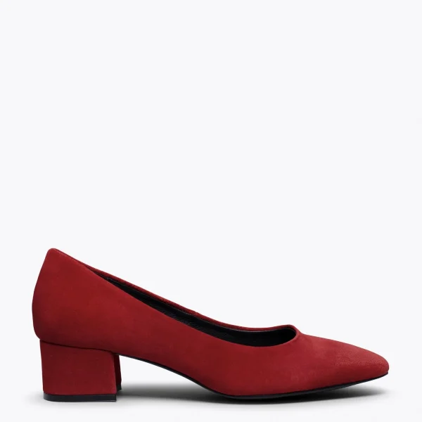 MiMaO ShopOnline URBAN TREND – Chaussure à Bout Carré ROUGE grande surprise 1