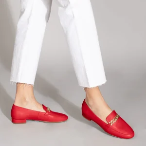 MiMaO ShopOnline CHAIN – Mocassins élégants Pour Femmes ROUGE magasin pas cher 19