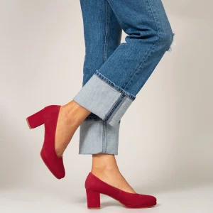 magasin pour MiMaO ShopOnline URBAN PLATEFORME – Chaussure à Plateforme ROUGE à Talon Moyen 19