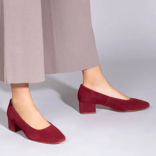 grande surprise MiMaO ShopOnline DAMA – Chaussures à Talon Bas Et Bout Carré ROUGE 7