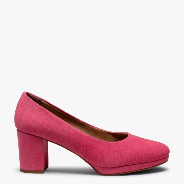 MiMaO ShopOnline URBAN PLATEFORME – Chaussure à Plateforme FUCHSIA à Talon Moyen Livraison internationale 1