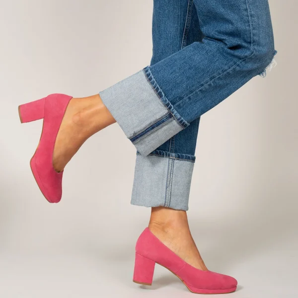 MiMaO ShopOnline URBAN PLATEFORME – Chaussure à Plateforme FUCHSIA à Talon Moyen Livraison internationale 7