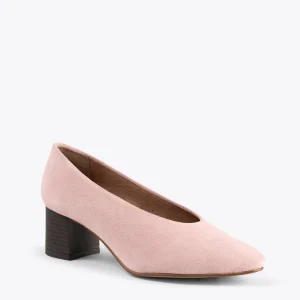 MiMaO ShopOnline URBAN STYLE – Chaussures à Talon Bas En Nubuck ROSE authentiques 15