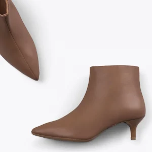 comparez les prix MiMaO ShopOnline OUTFIT – Bottines élégantes à Talon Kitten MARRON Nappa 11