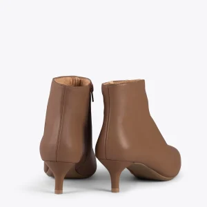 comparez les prix MiMaO ShopOnline OUTFIT – Bottines élégantes à Talon Kitten MARRON Nappa 13