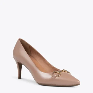 MiMaO ShopOnline ÉLÉGANCE- Stiletto Avec Ornement Métallisé TAUPE des prix incroyables 15