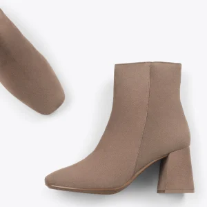 MiMaO ShopOnline PARIS – Bottines à Talon Bloc Et Bout Carré TAUPE luxe soldes 11