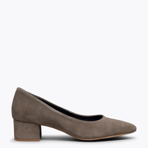 MiMaO ShopOnline URBAN TREND – Chaussure à Bout Carré TAUPE marques de renommée 1