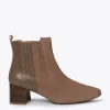 site en ligne MiMaO ShopOnline DUO – Bottines En Cuir TAUPE Avec Imprimé Serpent 25