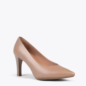 MiMaO ShopOnline URBAN GLAM – Chaussures élégantes à Talon Haut TAUPE grande popularité 15