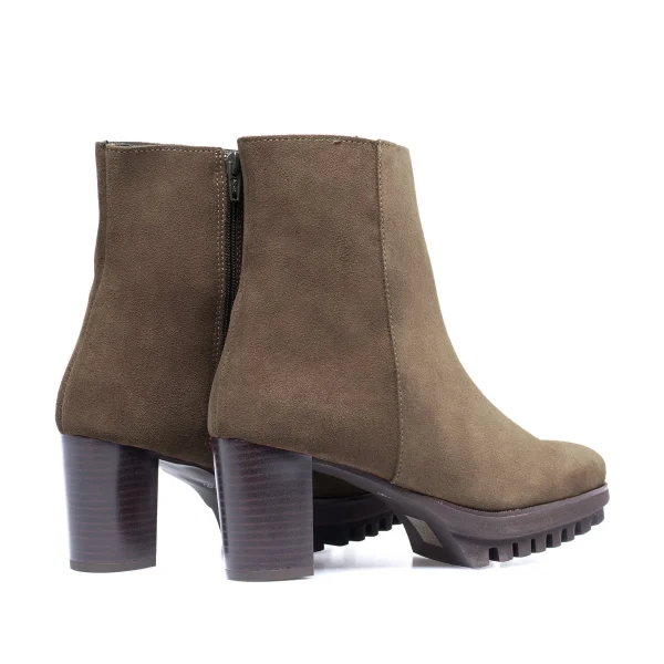 à prix d'occasion MiMaO ShopOnline BOTTINE TREND – Bottine En Cuir Avec Plateforme TAUPE 4