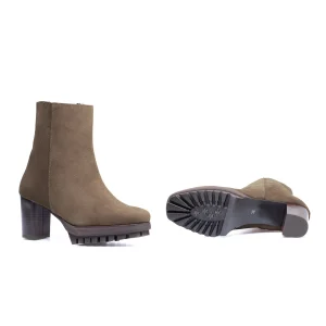 à prix d'occasion MiMaO ShopOnline BOTTINE TREND – Bottine En Cuir Avec Plateforme TAUPE 20