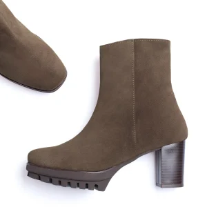 à prix d'occasion MiMaO ShopOnline BOTTINE TREND – Bottine En Cuir Avec Plateforme TAUPE 18