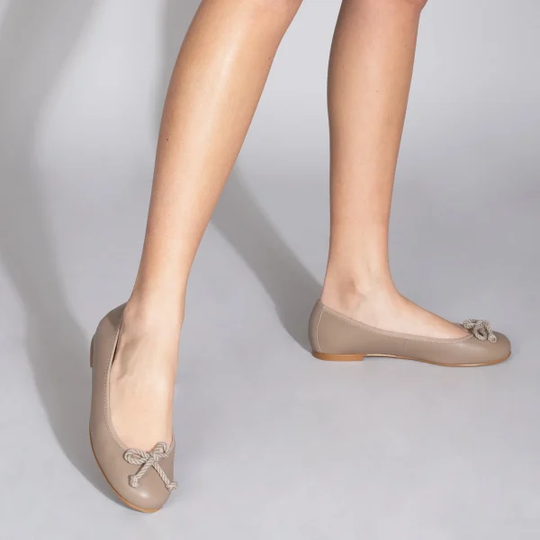 mode MiMaO ShopOnline BALLET – Ballerines Pour Femmes TAUPE 7