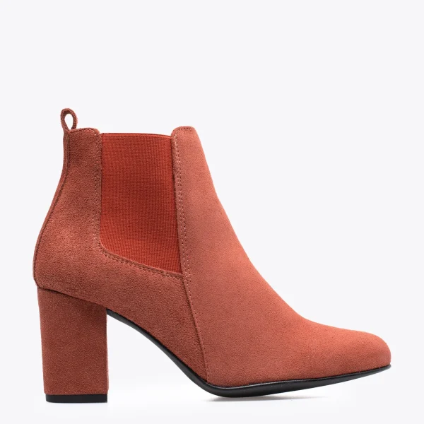 fashioniable MiMaO ShopOnline BOTTINES URBAN- Bottines à Talon TERRACOTA 1