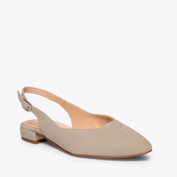 meilleur cadeau MiMaO ShopOnline BRUNCH – Chaussures Sans Talon Pour Femmes TAUPE 5