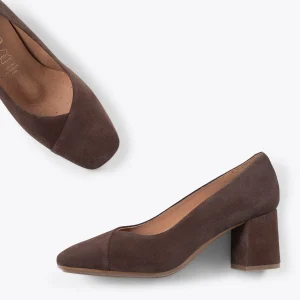 MiMaO ShopOnline EMMA – Chaussures à Talon à Bout Carré MARRON magasin 11