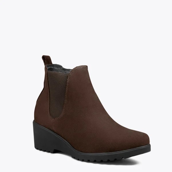 MiMaO ShopOnline BOTTINE COMPENSÉE – Bottines à Semelle Amovible MARRON en ligne vente 5