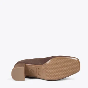 MiMaO ShopOnline EMMA – Chaussures à Talon à Bout Carré MARRON magasin 17