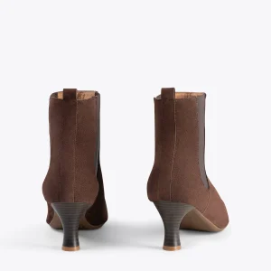 MiMaO ShopOnline CHIC – Bottines Chelsea à Talon Bobine MARRON acheter 13