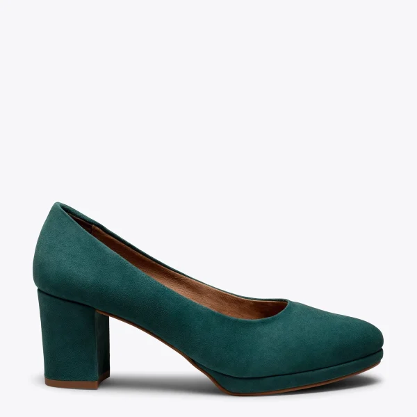 styles dernier cri MiMaO ShopOnline URBAN PLATEFORME – Chaussure à Plateforme TURQUOISE à Talon Moyen 1