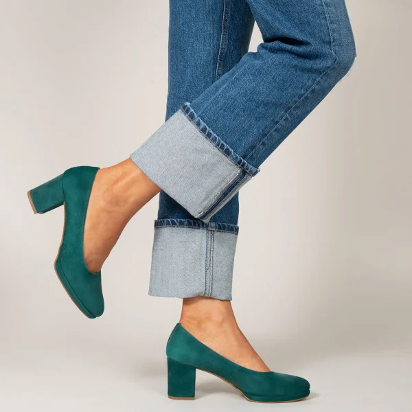 styles dernier cri MiMaO ShopOnline URBAN PLATEFORME – Chaussure à Plateforme TURQUOISE à Talon Moyen 7