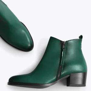 Satisfait ou Remboursé MiMaO ShopOnline CREMALLERA –Bottines Basiques Pour Femme VERT 11