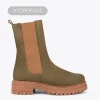 Boutique officielle MiMaO ShopOnline CAMBRIDGE – Bottines Chelsea VERT à Semelle Track 23